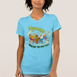 Camiseta Scooby-Doo Zoinks Qual o caminho para mais doces?