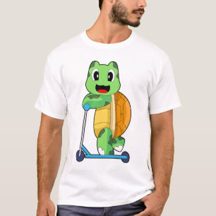 Camiseta Scooter de Chute de Tartaruga