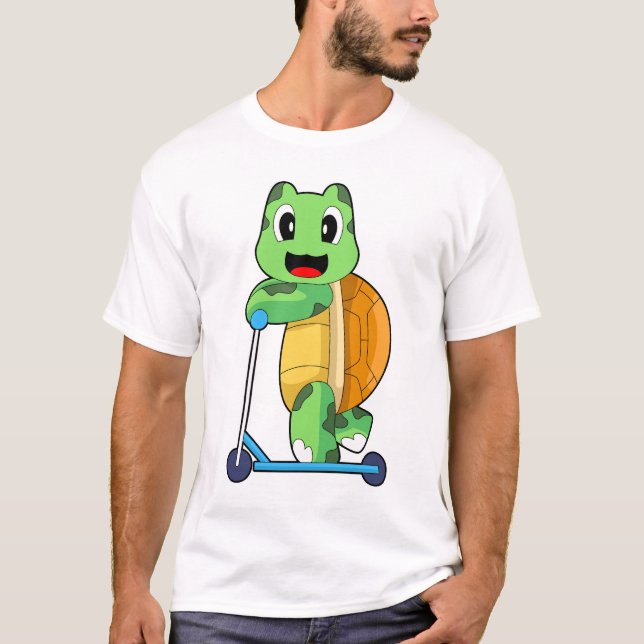 Camiseta Scooter de Chute de Tartaruga (Frente)