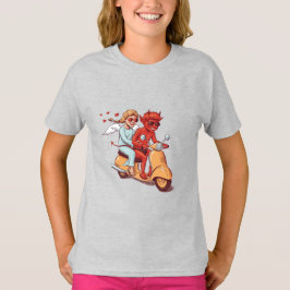 Camiseta Scooter Love – Menino Diabo e Anjo