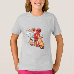 Camiseta Scooter Love – Menino Diabo e Anjo