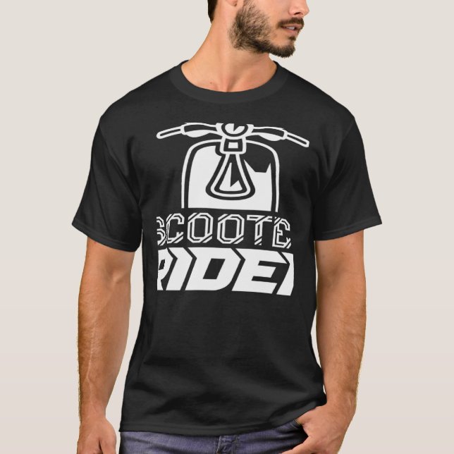 Camiseta Scooter Rider Driving Saying Moped Driver (Frente)