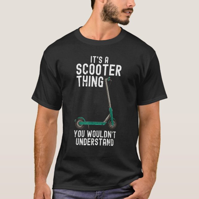 Camiseta Scooter Stunt Scouter E Scooter Off Road Electric  (Frente)