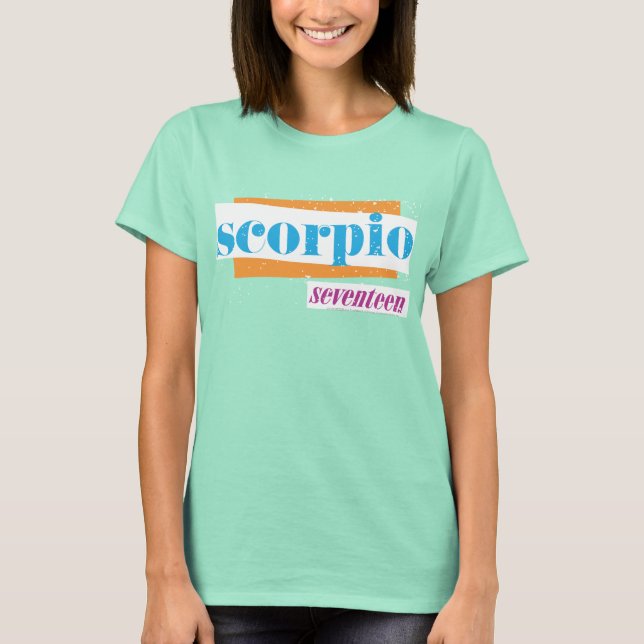 Camiseta Scorpio Aqua (Frente)