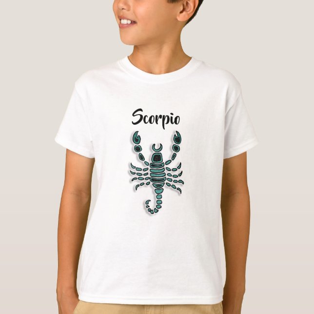 Camiseta Scorpio Birthday - Sinal de Horoscópio Zodiac Scor (Frente)