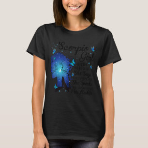 Camiseta Scorpio Girl Birthday Apresenta Para Mulheres