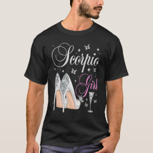 Camiseta Scorpio Girl Outubro Festa de aniversário Zodia
