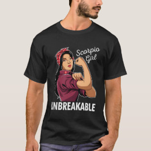 Camiseta Scorpio Girl Zodiac Forte Nascimento da Mulher