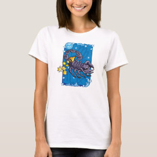 Camiseta Scorpio Scorpion no céu noturno
