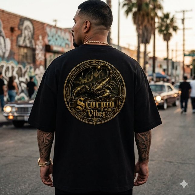 Camiseta Scorpio Vibes Back hit (Scorpio Vibes Back hit T-Shirt)