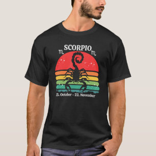 Camiseta Scorpio Zodiac - Retro Sunset