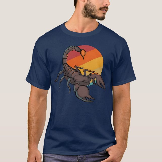 Camiseta Scorpion Sunset 70s 80s friend (Frente)