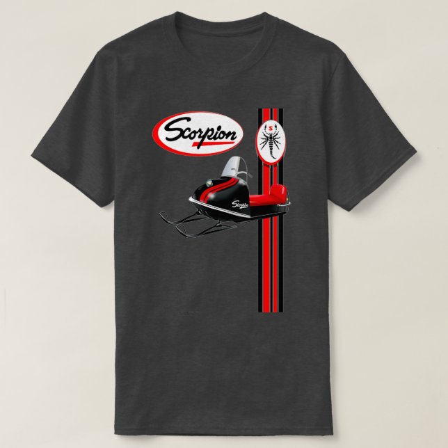 Camiseta Scorpion Vintage Snowmobiles (Frente do Design)