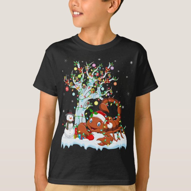 Camiseta Scorpion Xmas Element Tree Lighting Scorpion Chris (Frente)