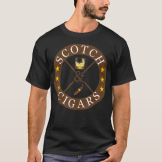 Camiseta Scotch Drinker & Cigar Smoker Classe Ideal Men Gif