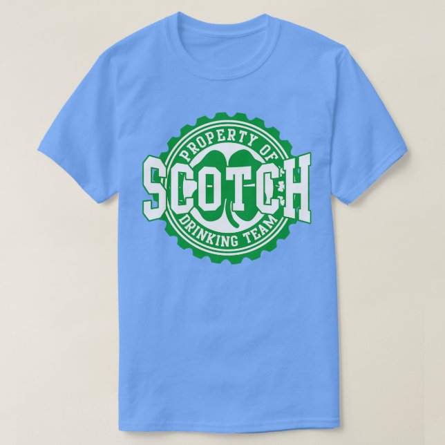 Camiseta Scotch Irish Bebendo Team Scottish St Patricks Da (Frente do Design)