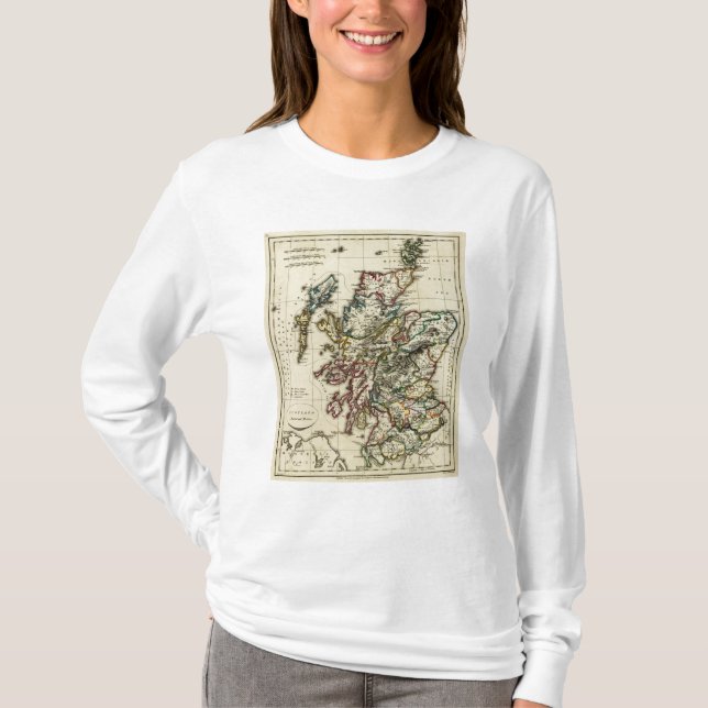 Camiseta Scotland antigo, moderno (Frente)