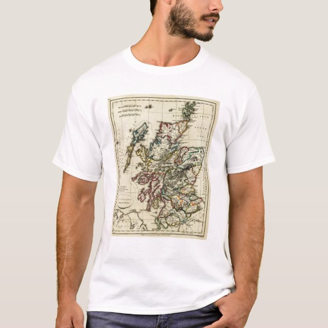 Camiseta Scotland antigo, moderno (Frente)