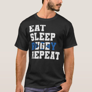 Camiseta Scotland Eat Sleep Rugby Repete Escocês Esporte