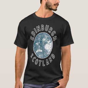 Camiseta Scotland Edinburgh - Mapa Retroativo Escocês
