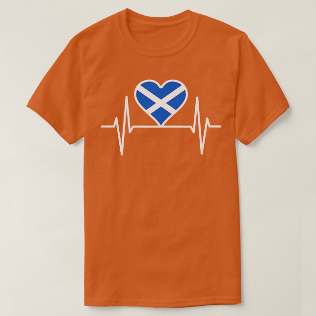 Camiseta Scotland Heartbeat (Frente do Design)