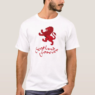 Camiseta Scotland para sempre, leão desenfreado