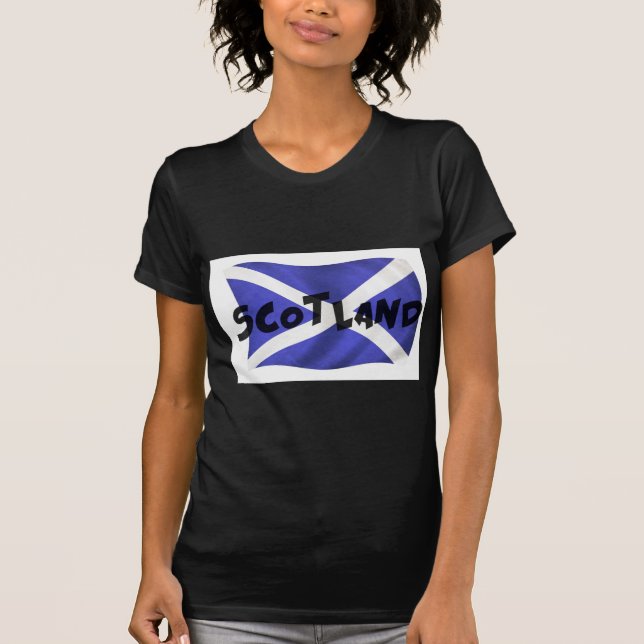 Camiseta Scotland Wavy Flag (Frente)