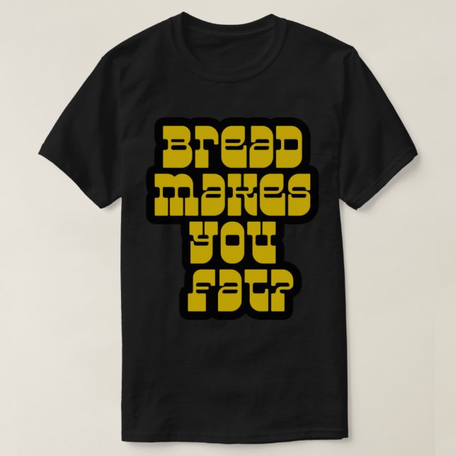 Camiseta Scott Pilgrim - Bread Makes You Fat (Frente do Design)