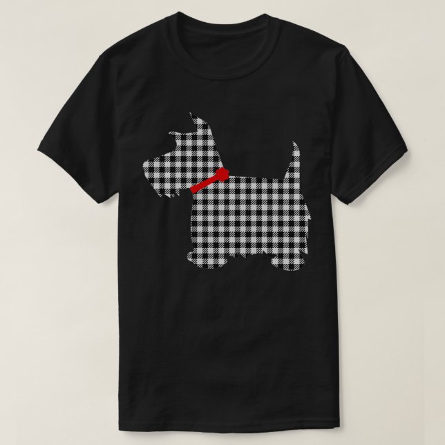 Camiseta Scottie Dog Scottish Terrier Black White Buffalo P (Frente do Design)