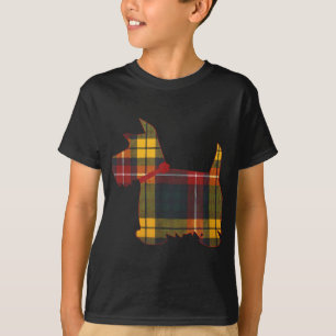 Camiseta Scottie Dog Scottish Terrier Buchanan Tartan Xadre