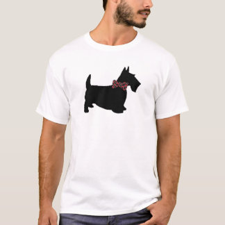 Camiseta Scottie no t-shirt do laço da xadrez