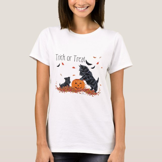 Camiseta SCOTTIE Pai e Pup Halloween (Frente)