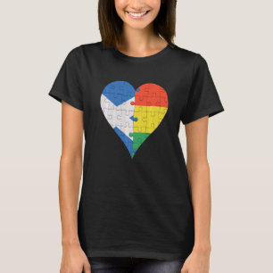 Camiseta Scottish Bolivian Flag Heart