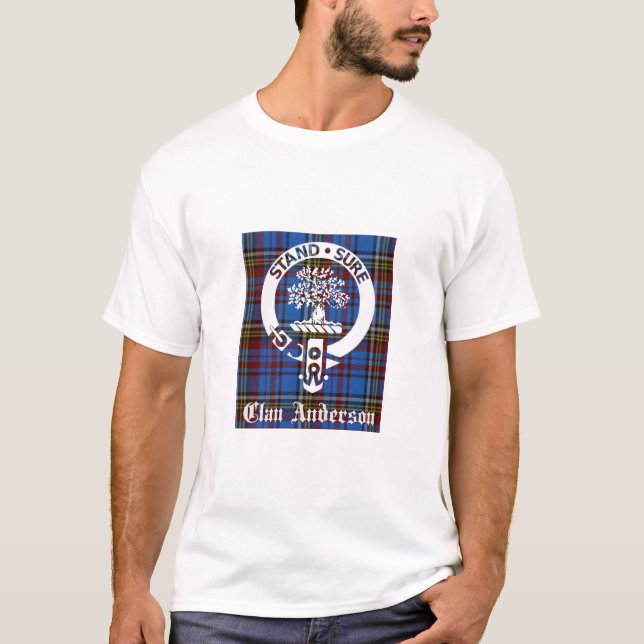 Camiseta Scottish Clan Anderson Crest & Tartan (Frente)