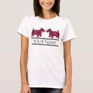Camiseta Scottish Clan Hamilton Tartan Scottie Dogs