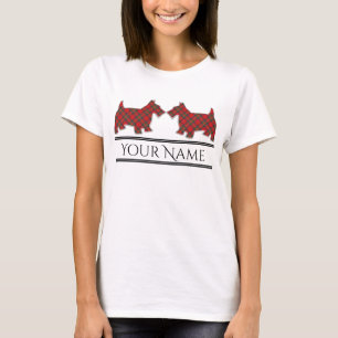 Camiseta Scottish Clan Stewart Tartan Scottie Dogs