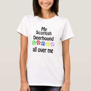 Camiseta Scottish Deerhound Walks Design
