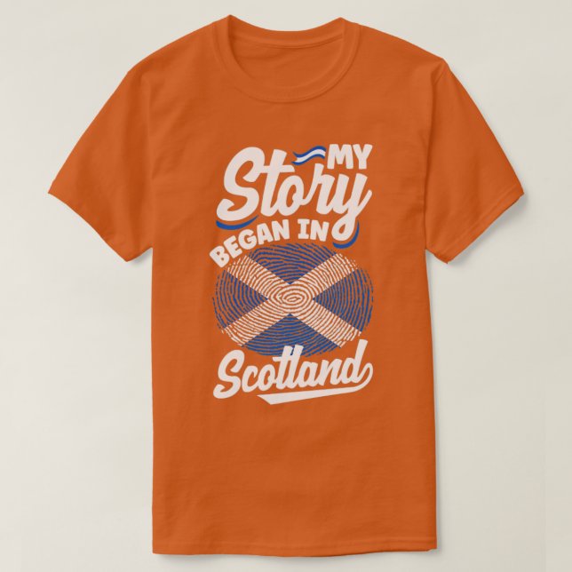 Camiseta Scottish Flag Quote (Frente do Design)