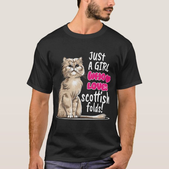 Camiseta Scottish Fold Cat (Frente)