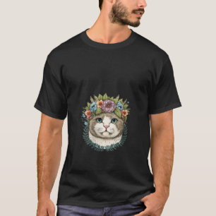 Camiseta Scottish Fold Cat Floral Scottish Lovers Scottish