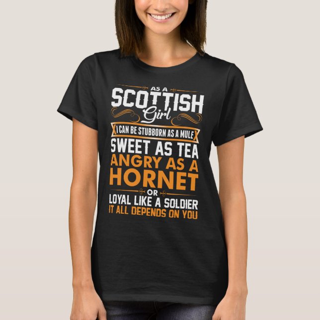 Camiseta Scottish Girl Sweet As Tea Tshirt (Frente)