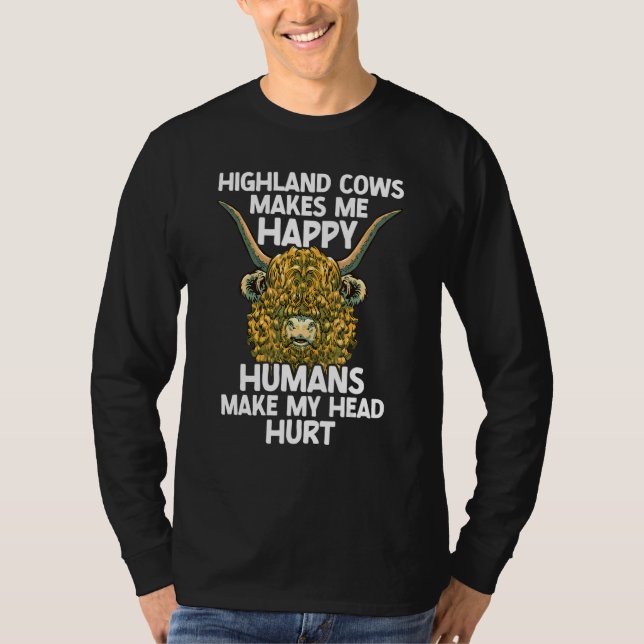 Camiseta Scottish Highland Cow Scotland  Highlander Cattle  (Frente)