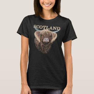 Camiseta Scottish Highland Cow With Scotland Slogan