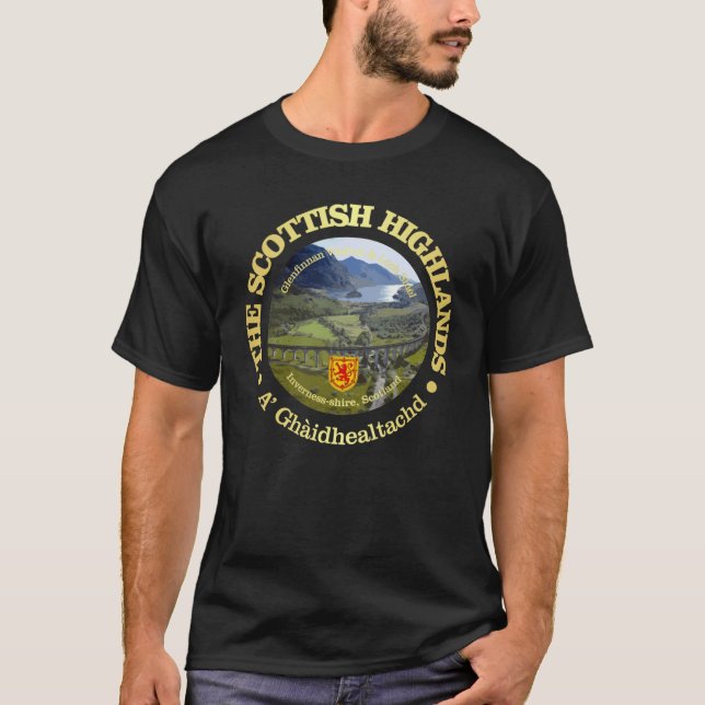 Camiseta Scottish Highlands retro funny (Frente)