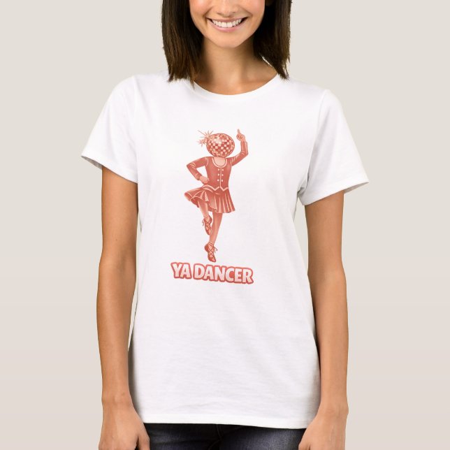 Camiseta Scottish humour funny ya dancer mirror ball (Frente)