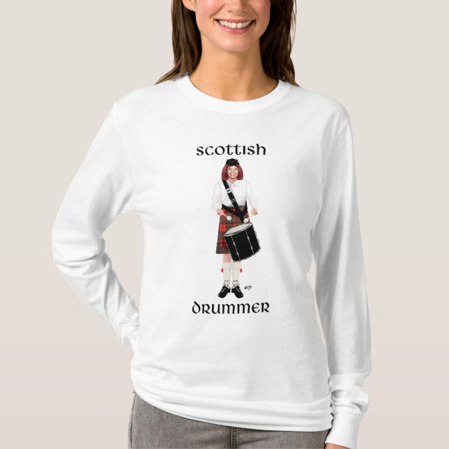 Camiseta Scottish Lassie - Tambor Tenor (Frente)