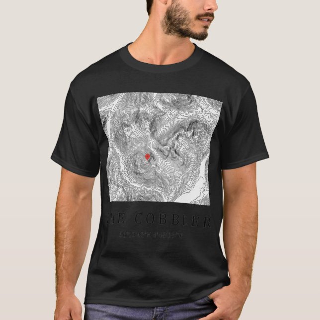 Camiseta Scottish Mountainhe Cobbleropographic Map Design S (Frente)