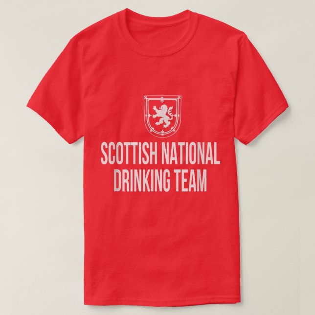 Camiseta Scottish National Drinking Team National Pride Bee (Frente do Design)