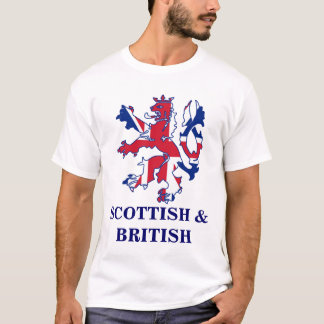 Camiseta Scottish patriótico e Brtish