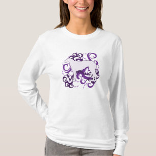 Camiseta Scottish roxo Deerhound do redemoinho